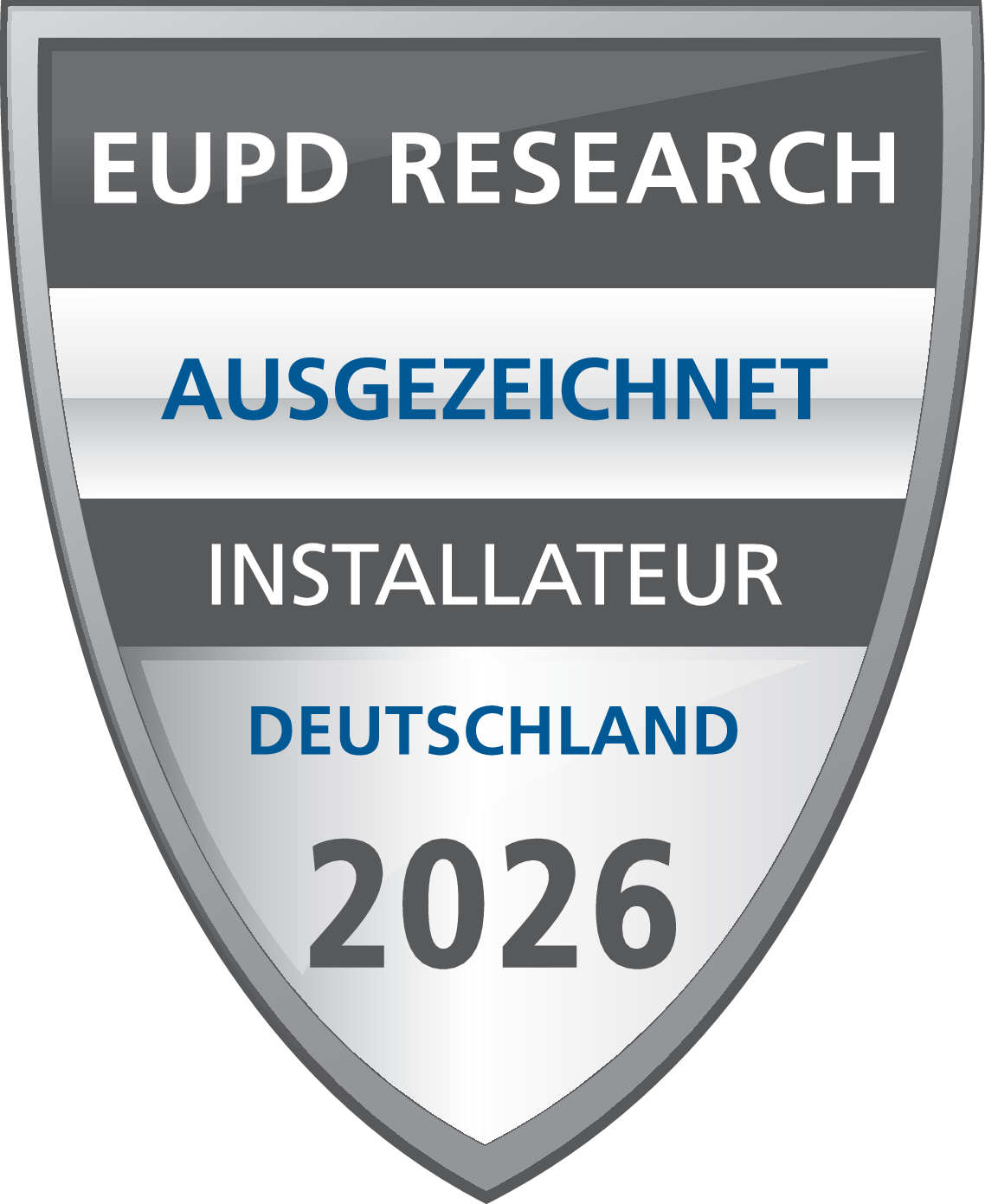 EUPD Research Siegel – Ausgezeichneter Installateur Deutschland 2026